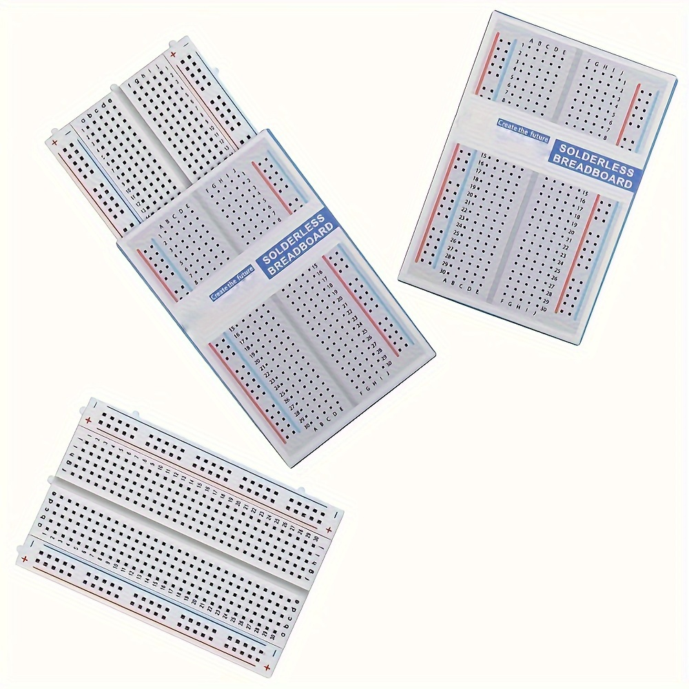 Breadboard Kit for Arduino/ESP32/STM32, 830/400/170 Points MB-102 Solderless Prototype Board Set for Circuit Design and Testing