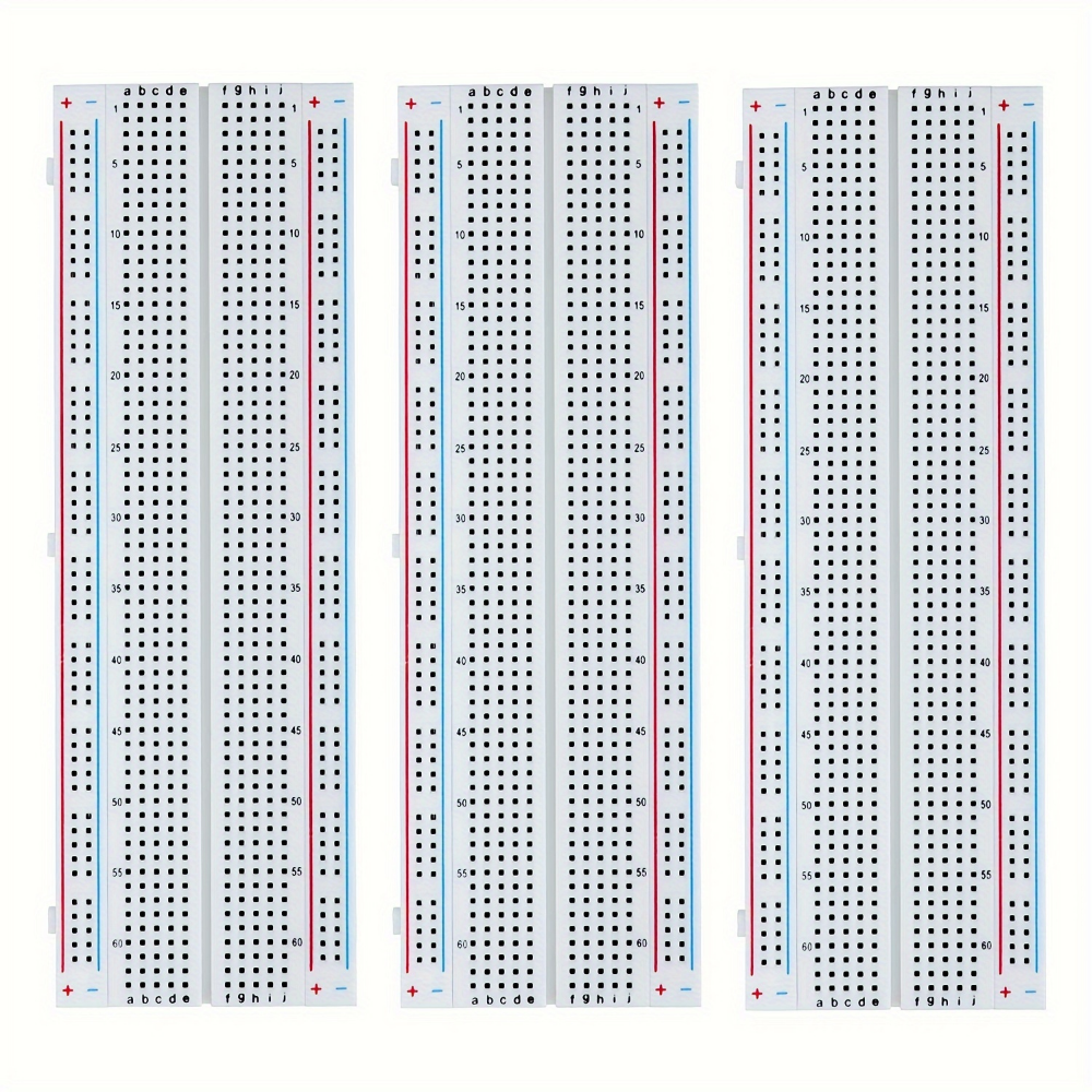 Breadboard Kit for Arduino/ESP32/STM32, 830/400/170 Points MB-102 Solderless Prototype Board Set for Circuit Design and Testing