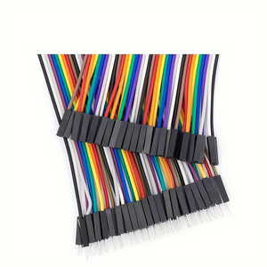 40pcs 10cm Jumper Ribbon Cables Kit, Male to Male, Female to Male, Female to Female Dupont Cables for Arduino, Breadboard Prototyping, and DIY Projects