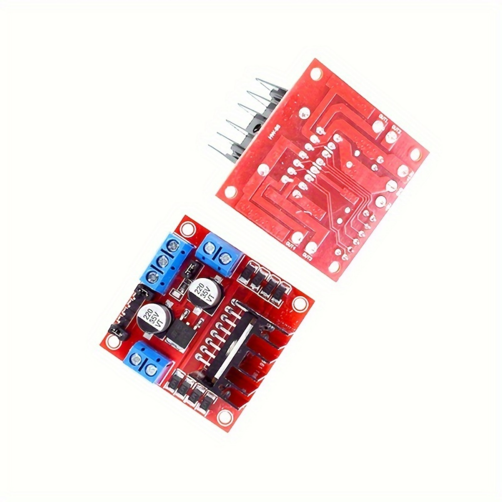 1PC/3PCS L298N Motor Driver Module with Jumper Wires, High Voltage High Current Dual H-Bridge Driver, Robot Programming, Smart Car, Compatible with Arduino Uno Mega2560, Raspberry Pi