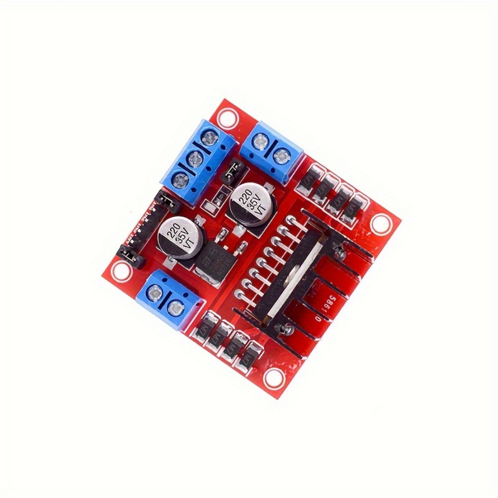 1PC/3PCS L298N Motor Driver Module with Jumper Wires, High Voltage High Current Dual H-Bridge Driver, Robot Programming, Smart Car, Compatible with Arduino Uno Mega2560, Raspberry Pi