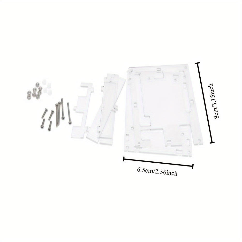 Arduino UNO R3 Case - Acrylic Enclosure, Injection-Molded Transparent Shell, ABS Mount, Ideal for Electronics Enthusiasts and Collectors