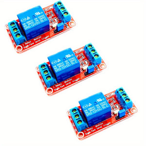 3/5pcs 5V/12V Relay Module 1 Channel Relay Board with Opto-Isolated High or Low Level Trigger for Raspberry Pi and Arduino