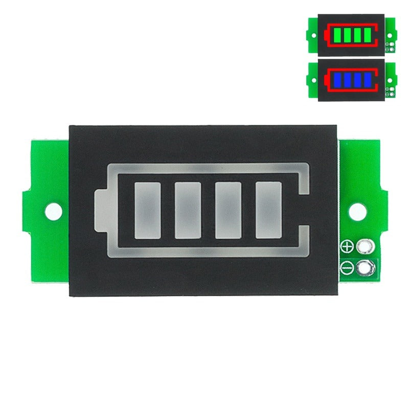 1S 2S 3S 4S Single 3.7V Lithium Battery Capacity Indicator Module, 4.2V Blue Screen Li-Ion Power Tester, Voltage Display for DIY Projects, Electric Scooter, E-bike, and Power Banks