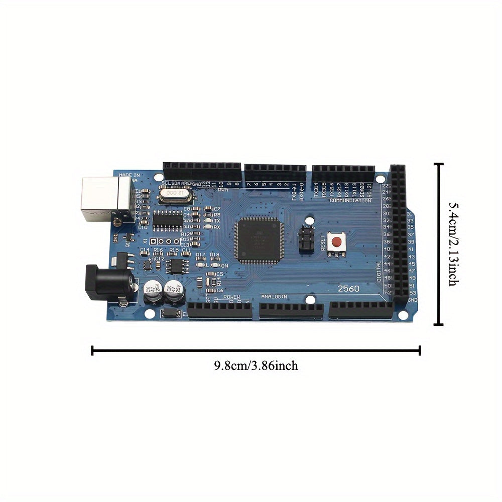 Arduino Mega2560 Compatible CH340 Microcontroller Module, Upgraded Mega2560 Development Board for Programming & Educational Projects