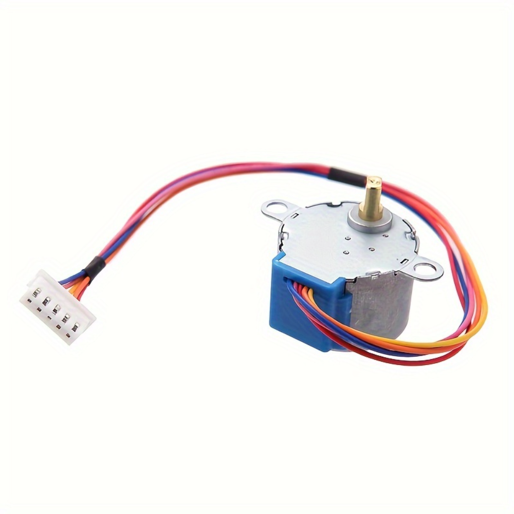 4/7pcs 28BYJ-48 DC 5V Stepper Motor with ULN2003 Driver Test Module Board, Including 400/830-Hole Breadboard and 1pc/2pcs10cm M-to-F Dupont Wires, Compatible with Arduino, Raspberry Pi, ESP32, Perfect for Smart Car and Robot Programming Project